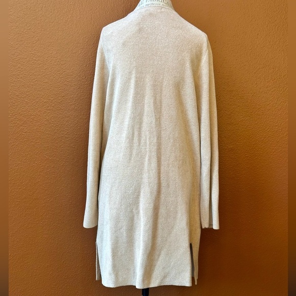 NWT! Barefoot Dreams Cozy Chic Ultra Lite Wide Collar Jacket Medium Sand Dollar - Picture 7 of 9
